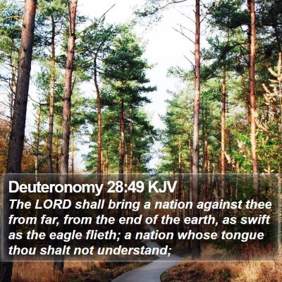 Deuteronomy 28:49 KJV Bible Verse Image