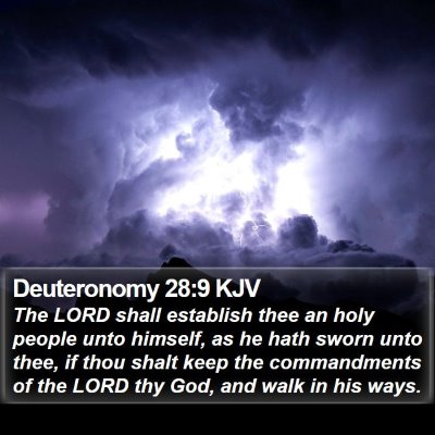 Deuteronomy 28:9 KJV Bible Verse Image