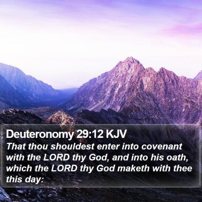 Deuteronomy 29:12 KJV Bible Verse Image
