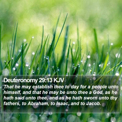 Deuteronomy 29:13 KJV Bible Verse Image