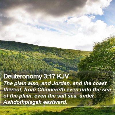 Deuteronomy 3:17 KJV Bible Verse Image