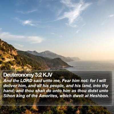 Deuteronomy 3:2 KJV Bible Verse Image