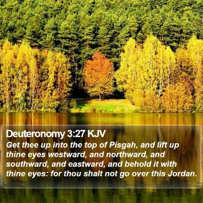 Deuteronomy 3:27 KJV Bible Verse Image