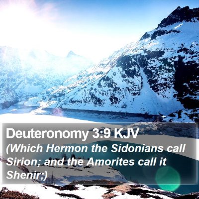 Deuteronomy 3:9 KJV Bible Verse Image