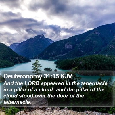 Deuteronomy 31:15 KJV Bible Verse Image