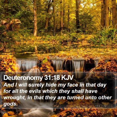 Deuteronomy 31:18 KJV Bible Verse Image