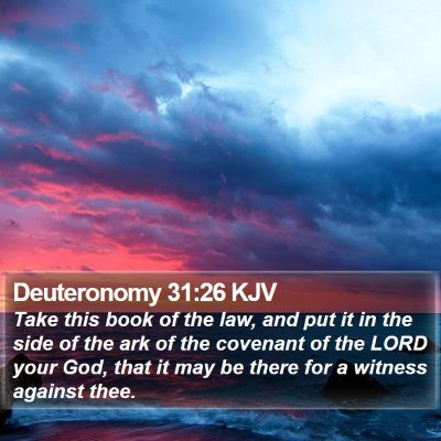 Deuteronomy 31:26 KJV Bible Verse Image