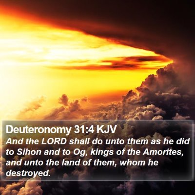 Deuteronomy 31:4 KJV Bible Verse Image