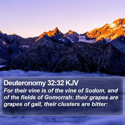 Deuteronomy 32:32 KJV Bible Verse Image