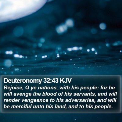Deuteronomy 32:43 KJV Bible Verse Image