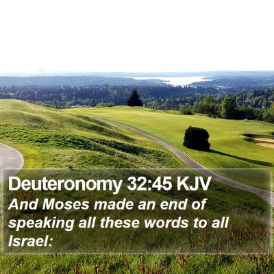 Deuteronomy 32:45 KJV Bible Verse Image