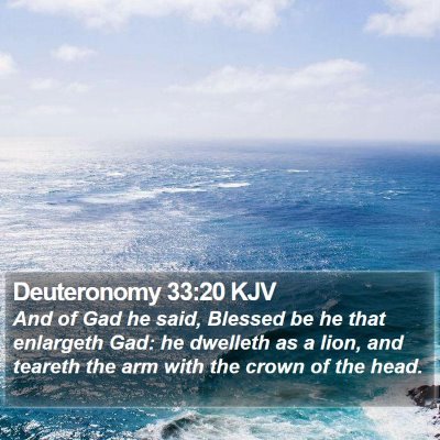Deuteronomy 33:20 KJV Bible Verse Image