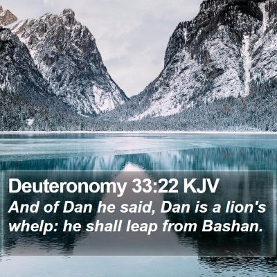 Deuteronomy 33:22 KJV Bible Verse Image