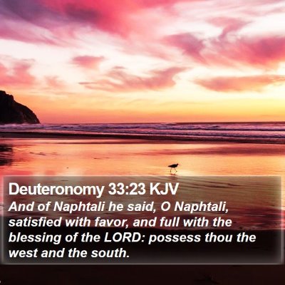 Deuteronomy 33:23 KJV Bible Verse Image