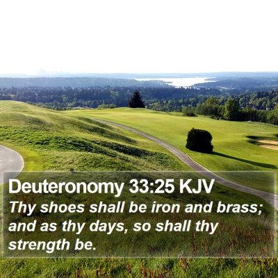 Deuteronomy 33:25 KJV Bible Verse Image