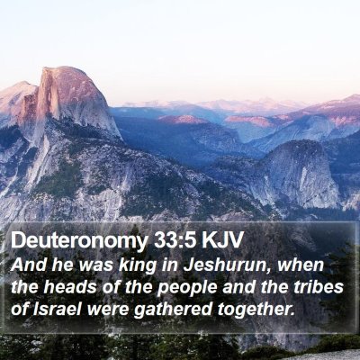 Deuteronomy 33:5 KJV Bible Verse Image
