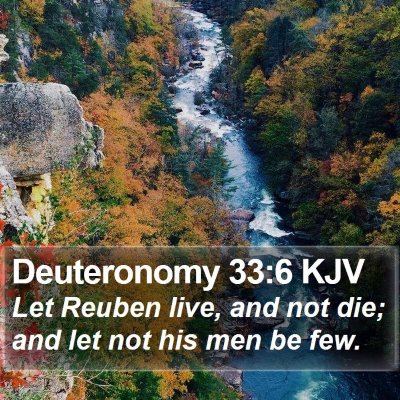 Deuteronomy 33:6 KJV Bible Verse Image