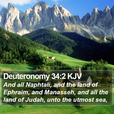 Deuteronomy 34:2 KJV Bible Verse Image