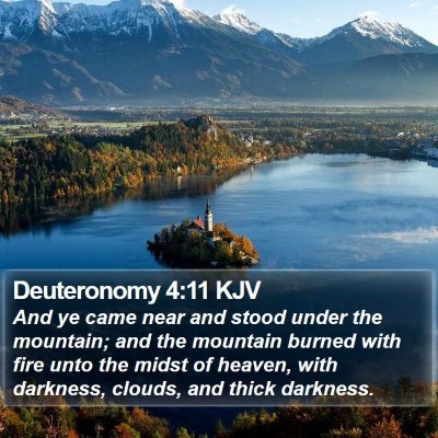 Deuteronomy 4:11 KJV Bible Verse Image