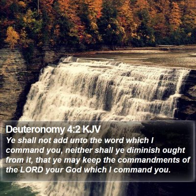 Deuteronomy 4:2 KJV Bible Verse Image