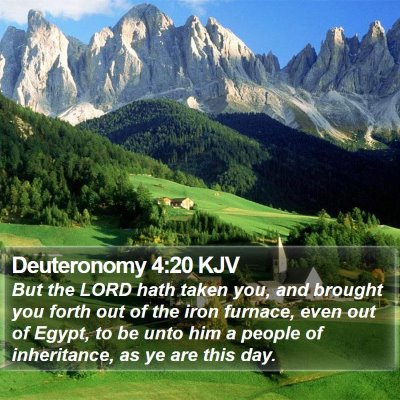 Deuteronomy 4:20 KJV Bible Verse Image
