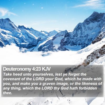 Deuteronomy 4:23 KJV Bible Verse Image