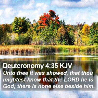 Deuteronomy 4:35 KJV Bible Verse Image