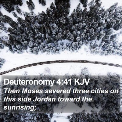 Deuteronomy 4:41 KJV Bible Verse Image