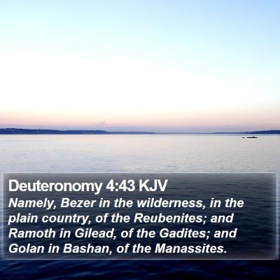 Deuteronomy 4:43 KJV Bible Verse Image