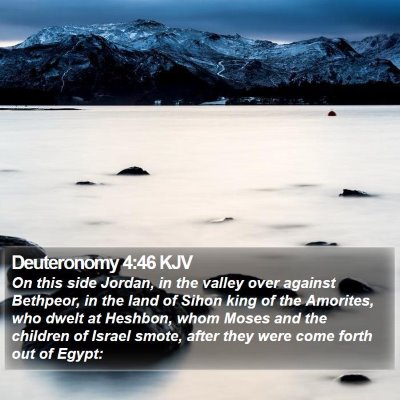 Deuteronomy 4:46 KJV Bible Verse Image