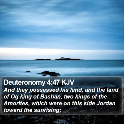 Deuteronomy 4:47 KJV Bible Verse Image