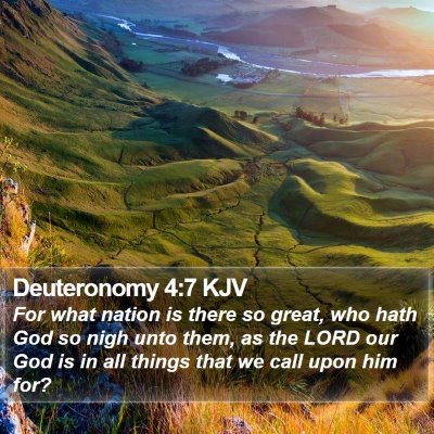 Deuteronomy 4:7 KJV Bible Verse Image