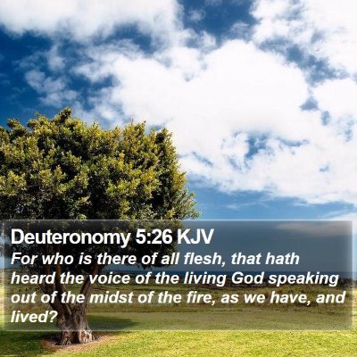 Deuteronomy 5:26 KJV Bible Verse Image