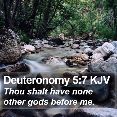 Deuteronomy 5:7 KJV Bible Verse Image