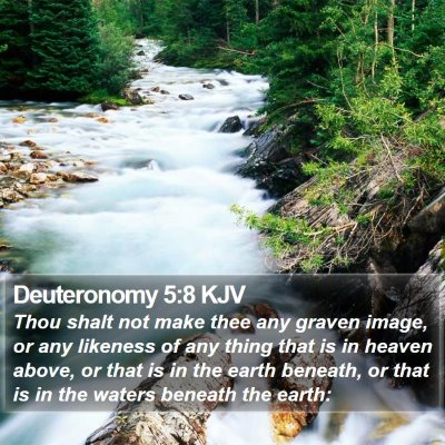 Deuteronomy 5:8 KJV Bible Verse Image
