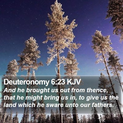 Deuteronomy 6:23 KJV Bible Verse Image