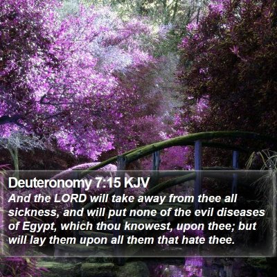 Deuteronomy 7:15 KJV Bible Verse Image
