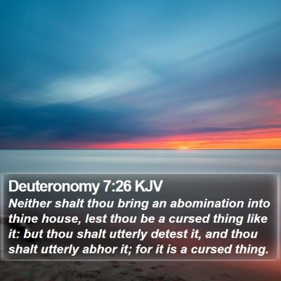 Deuteronomy 7:26 KJV Bible Verse Image