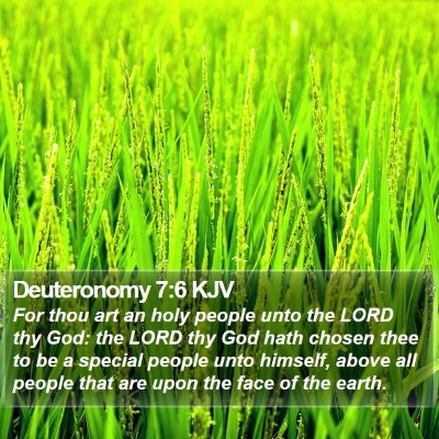 Deuteronomy 7:6 KJV Bible Verse Image