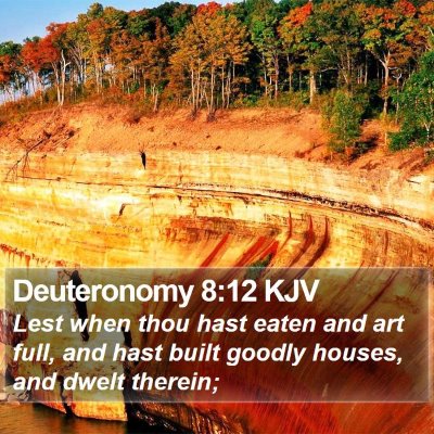 Deuteronomy 8:12 KJV Bible Verse Image