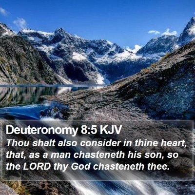 Deuteronomy 8:5 KJV Bible Verse Image