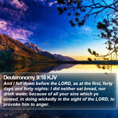 Deuteronomy 9:18 KJV Bible Verse Image