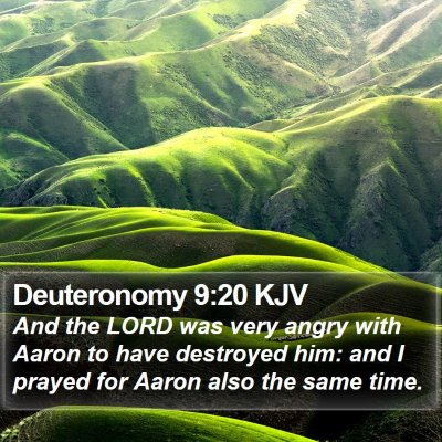 Deuteronomy 9:20 KJV Bible Verse Image