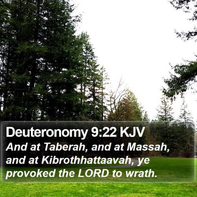 Deuteronomy 9:22 KJV Bible Verse Image