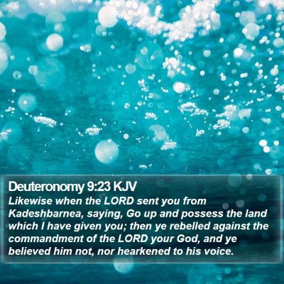 Deuteronomy 9:23 KJV Bible Verse Image