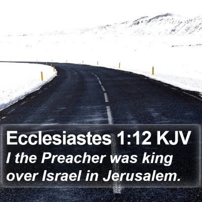 Ecclesiastes 1:12 KJV Bible Verse Image