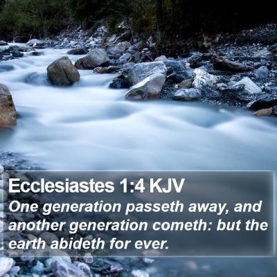 Ecclesiastes 1:4 KJV Bible Verse Image