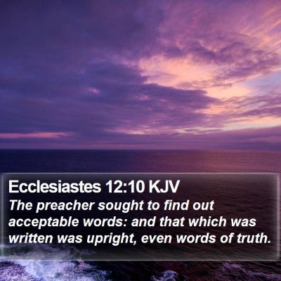 Ecclesiastes 12:10 KJV Bible Verse Image