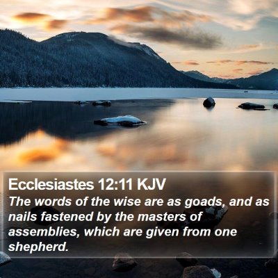 Ecclesiastes 12:11 KJV Bible Verse Image