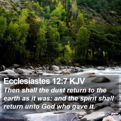 Ecclesiastes 12:7 KJV Bible Verse Image